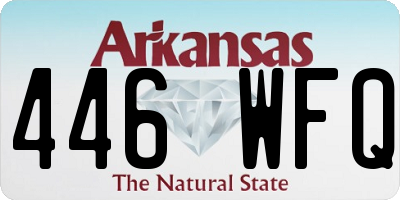 AR license plate 446WFQ