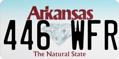 AR license plate 446WFR