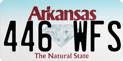 AR license plate 446WFS