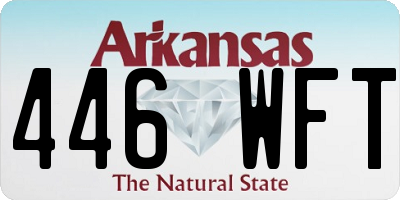 AR license plate 446WFT