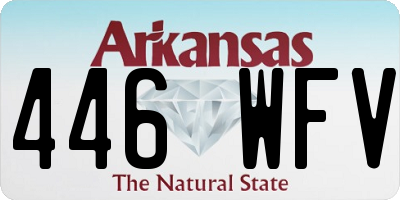 AR license plate 446WFV