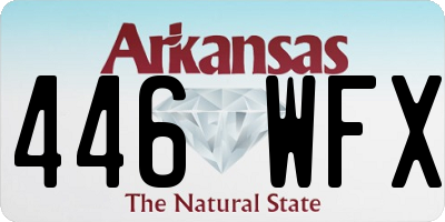 AR license plate 446WFX