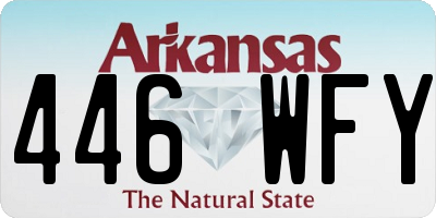 AR license plate 446WFY