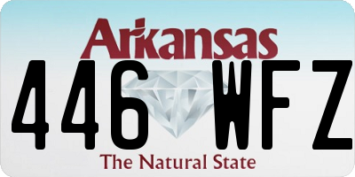 AR license plate 446WFZ