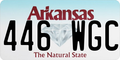 AR license plate 446WGC