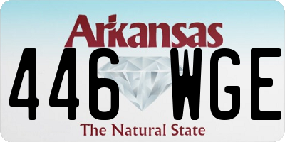 AR license plate 446WGE