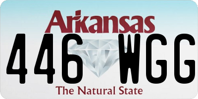 AR license plate 446WGG