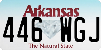AR license plate 446WGJ