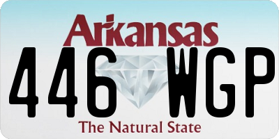 AR license plate 446WGP
