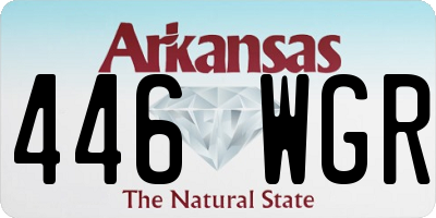 AR license plate 446WGR