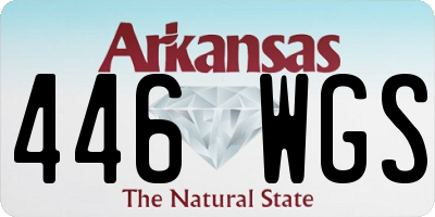 AR license plate 446WGS
