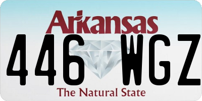 AR license plate 446WGZ