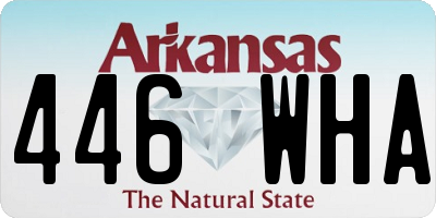 AR license plate 446WHA