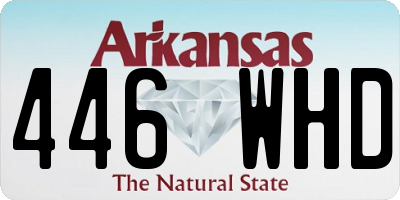 AR license plate 446WHD
