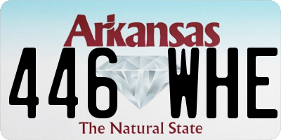 AR license plate 446WHE