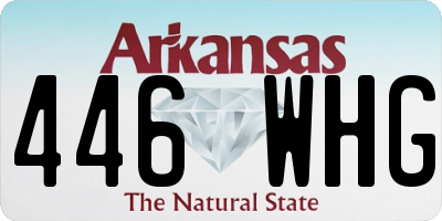AR license plate 446WHG