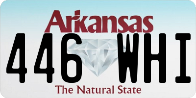 AR license plate 446WHI
