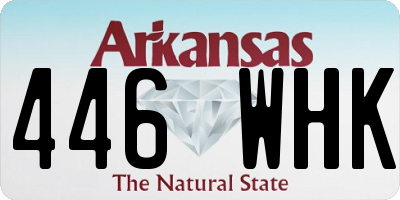 AR license plate 446WHK