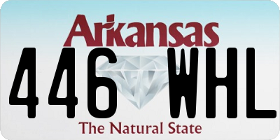 AR license plate 446WHL
