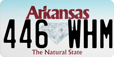 AR license plate 446WHM