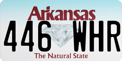 AR license plate 446WHR