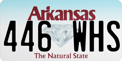 AR license plate 446WHS