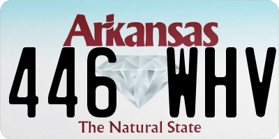 AR license plate 446WHV