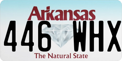 AR license plate 446WHX