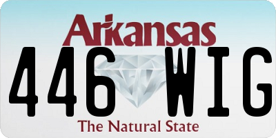AR license plate 446WIG