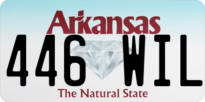 AR license plate 446WIL