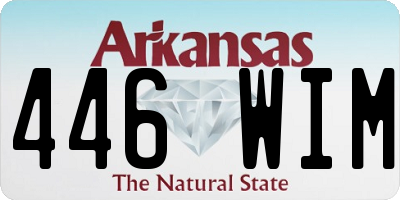 AR license plate 446WIM