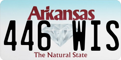 AR license plate 446WIS