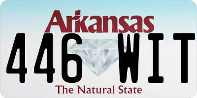 AR license plate 446WIT