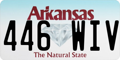 AR license plate 446WIV