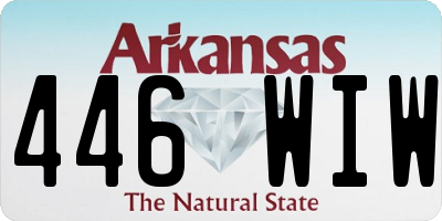 AR license plate 446WIW