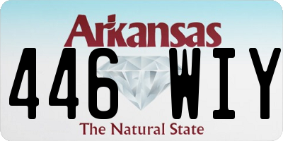 AR license plate 446WIY