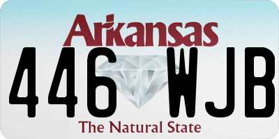 AR license plate 446WJB