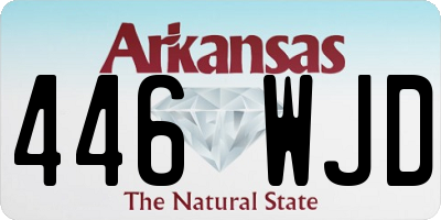 AR license plate 446WJD