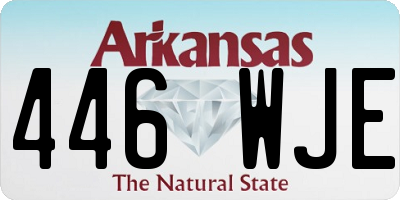 AR license plate 446WJE