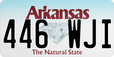 AR license plate 446WJI