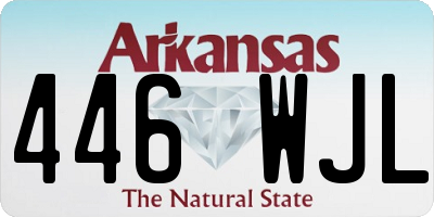 AR license plate 446WJL