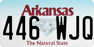 AR license plate 446WJQ