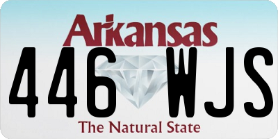 AR license plate 446WJS