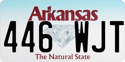 AR license plate 446WJT