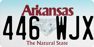 AR license plate 446WJX