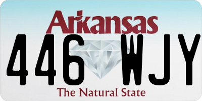 AR license plate 446WJY