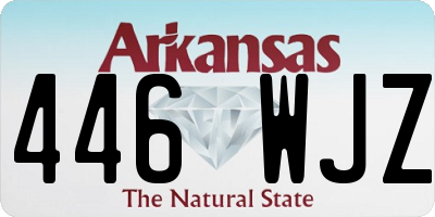 AR license plate 446WJZ