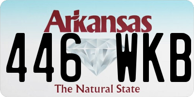AR license plate 446WKB