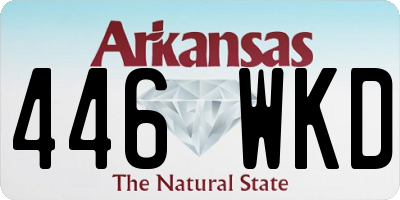 AR license plate 446WKD