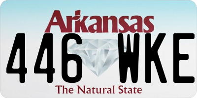AR license plate 446WKE